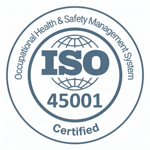 ISO 45001:2018 Occupational Health and Safety Management Systems certified